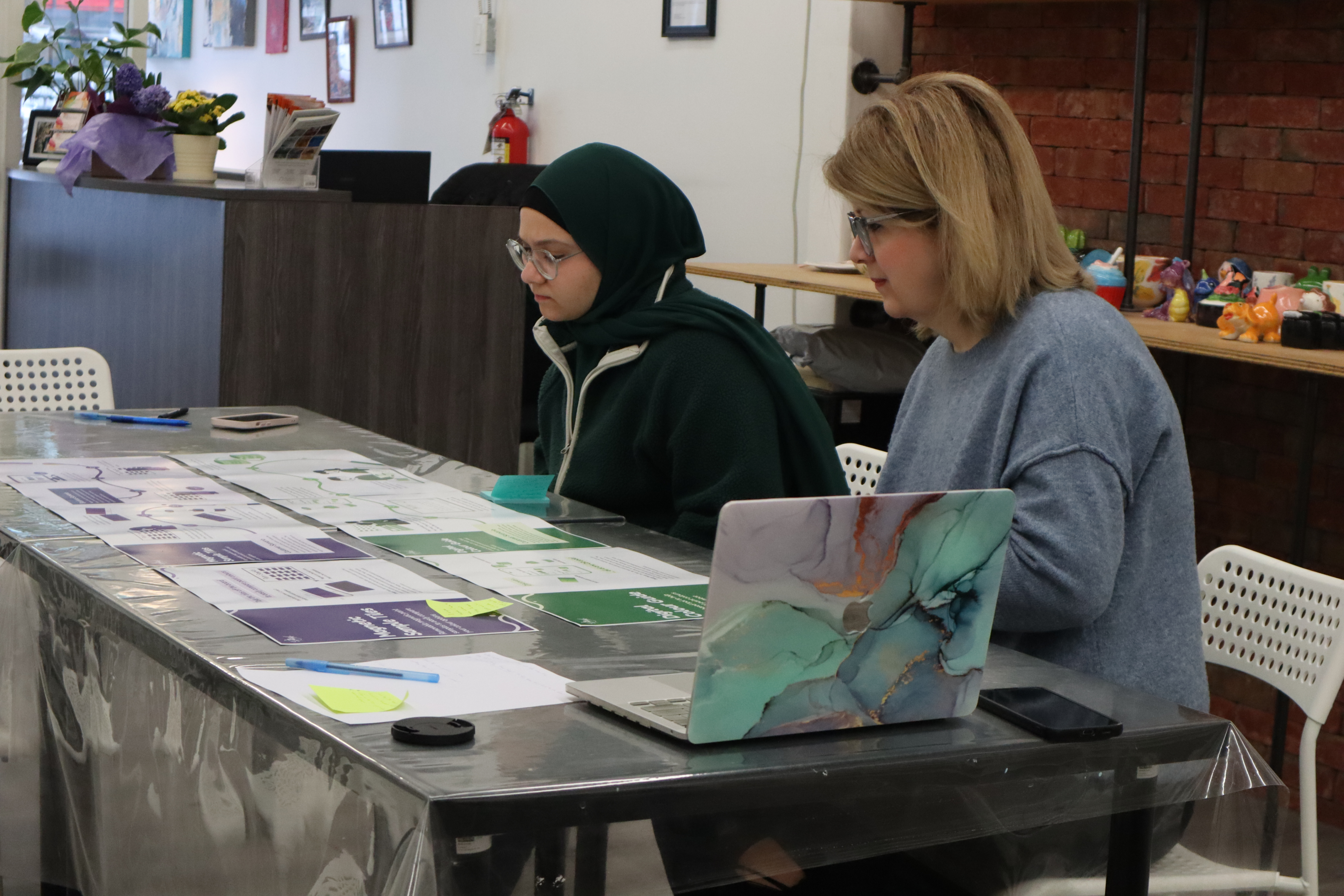 Concept review and feedback with Palette Art Studio