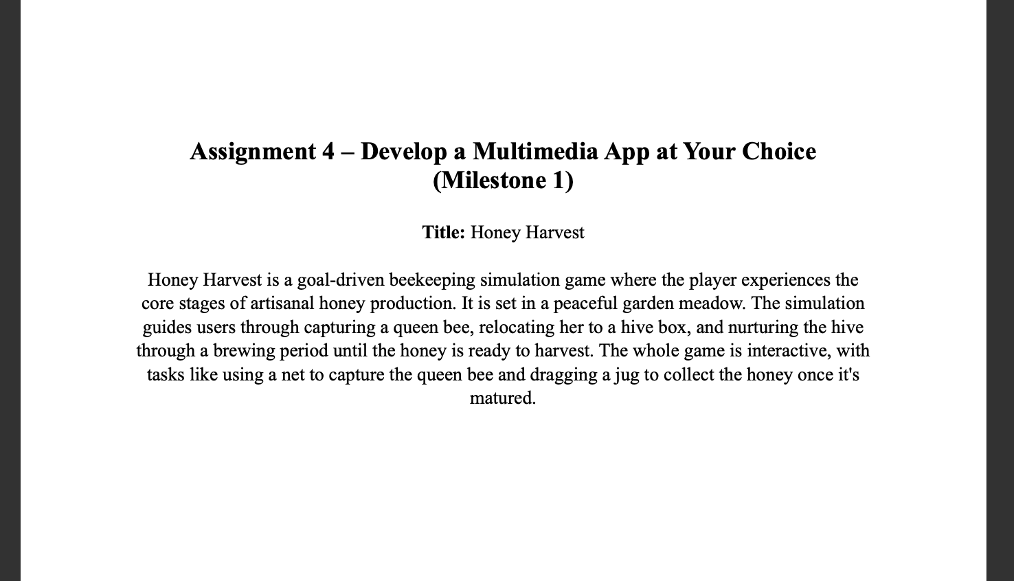 Proposal Document for the Simulation