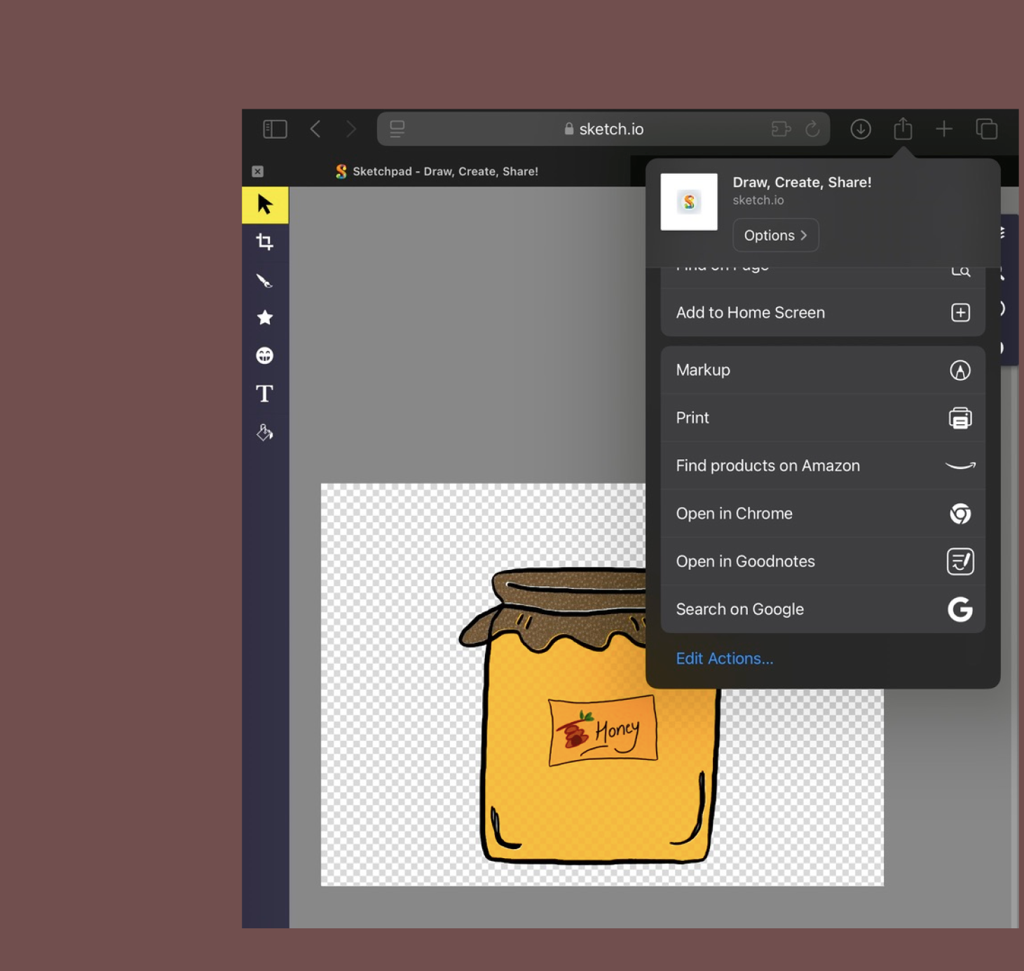 UI elements drawn in Sketch.io