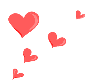 png of hearts for love feeling in the daycare